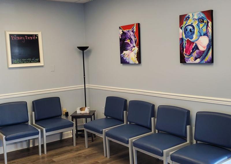 Carousel Slide 13: Columbus Central Veterinary Hospital Waiting Room
